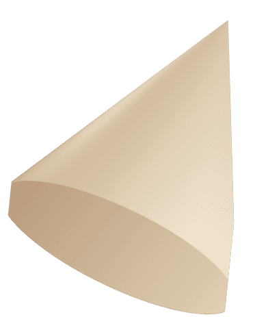 Blurred cone illustration