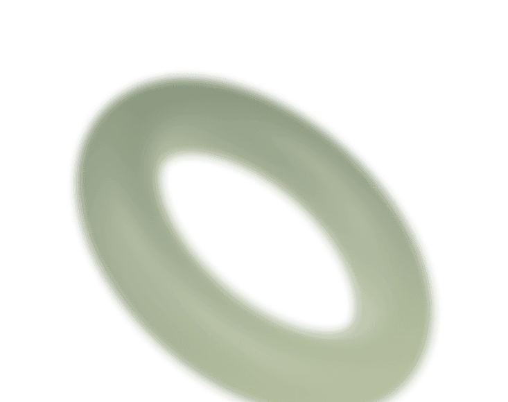 Green donut illustration